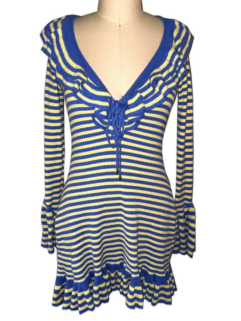 FREE PEOPLE striped knit mini dress ♡
